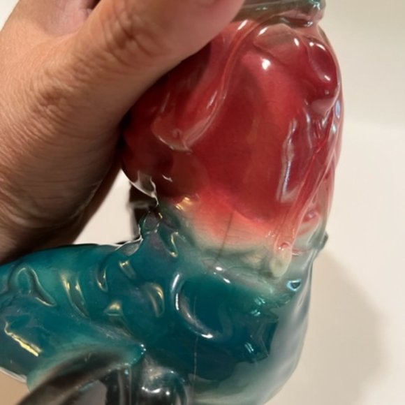 Royal Copley Ceramic MCM Boy with barrel mini planter Vintage **READ** - Picture 4 of 6